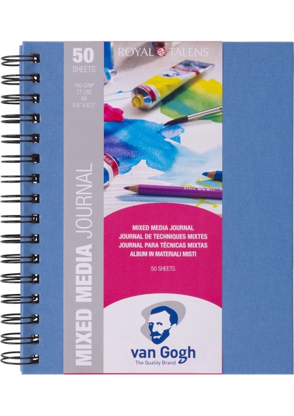 : Spiralli Çok Amaçlı Defter : A5 : 160 gr : 50 Yaprak