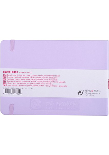 Art Creation : Sert Kapak Eskiz Defteri : 140 gr : Eflatun : 21 cm x 15 cm modelleri