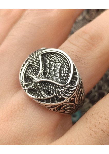 Gümüş 925 Ayar Gümüş Kartal Figürlü modelleri