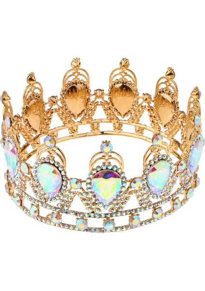 Gelin Mücevher Barok Tiara Taç (Yurt Dışından)