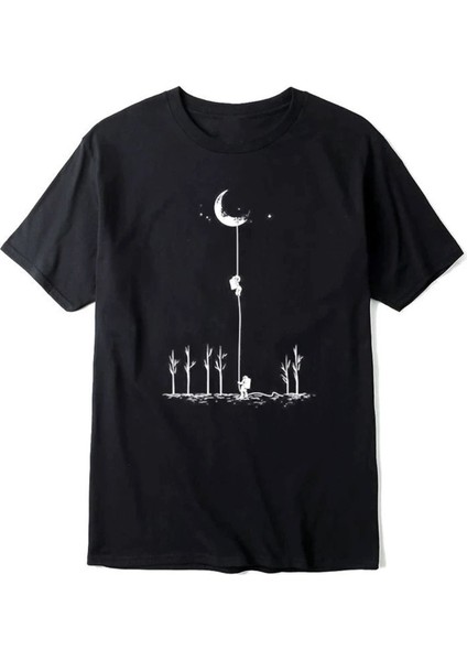 Unisex Uzay Temalı Tasarım Tshirt