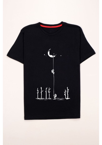 Unisex Uzay Temalı Tasarım Tshirt