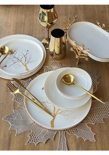 Yemek Takımı Modern Arbol Bird 24 Parça 6 Kişilik