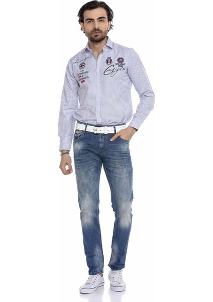 CD319B Açık Mavi Slim Fit Dar Paçalı Erkek Kot Pantolon indirimleri