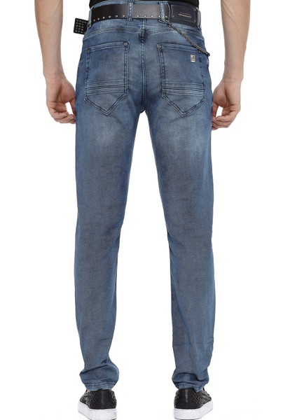 CD374 Slim Fit Dar Paça Jean Mavi Erkek Kot Pantolon