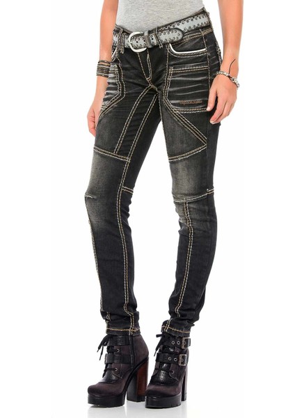 WD382 Renkli Nakışlı Slim Bayan Jeans Pantolon fiyatları