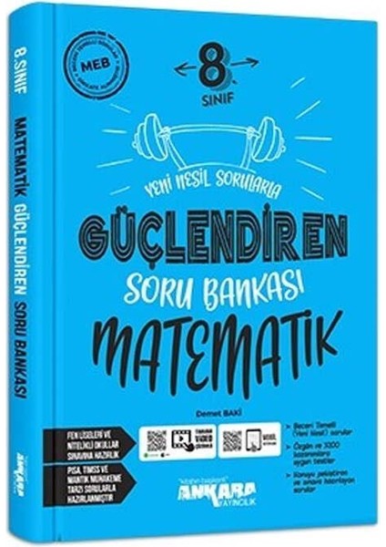 Ankara Yayıncılık 2025 BASIM 8.Sınıf  Güçlendiren Matematik Nesil Sorularla Soru Bankası