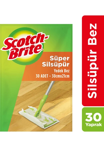 Scotch Brite Sİlsüpür Paspas Q600 Yedek Bez (30 Adet)