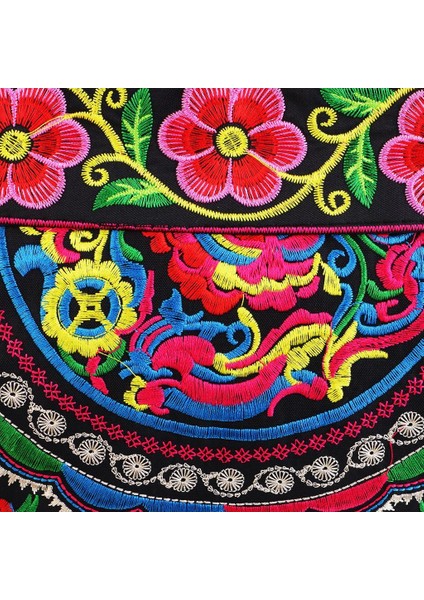 Etnik Çanta Nakış Boho Tuval Çiçek Kadın Seyahat Çantası D modelleri