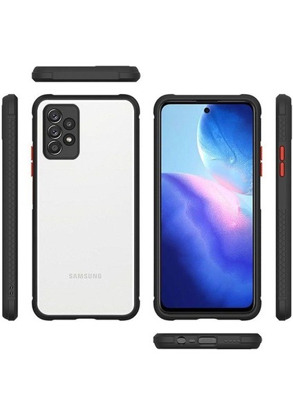 Samsung Galaxy A52 Kılıf Silikon Kaff Kamera Korumalı+ 5d Nano Seramik Ekran