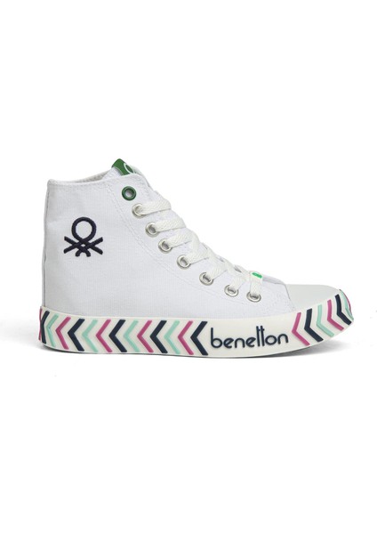 ® | BN-30625-3374 Beyaz Lacivert - Kadın Spor Ayakkabı