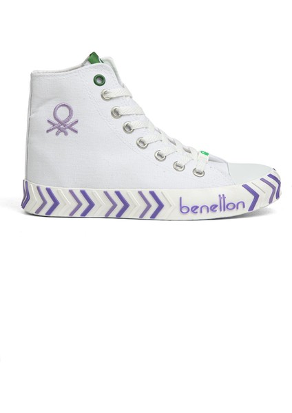 ® | BN-30625-3374 Beyaz Lila - Kadın Spor Ayakkabı
