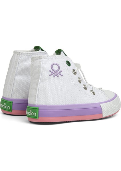 ® | BN-30650 - 3394 Beyaz Lila - Çocuk Spor Ayakkabı modelleri