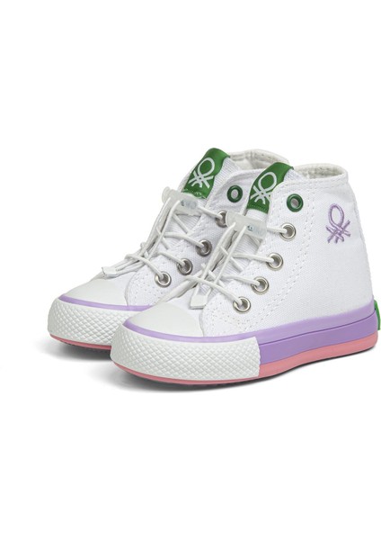® | BN-30650 - 3394 Beyaz Lila - Çocuk Spor Ayakkabı fırsatları