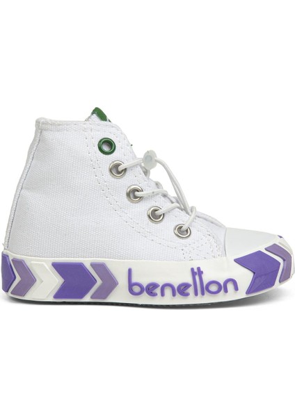 ® | BN-30646 - 3394 Beyaz Lila - Çocuk Spor Ayakkabı