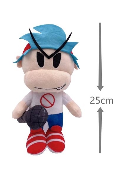 20 cm. Skid Friday Night Funkin Peluş Oyuncak Yumuşak Doldurulmuş Bebek (Yurt Dışından)