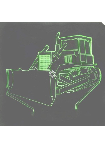 3D Dekoratif Figürlü 87 Renk Seçenenekli LED Gece Lambası - Siyah (Yurt Dışından) modelleri