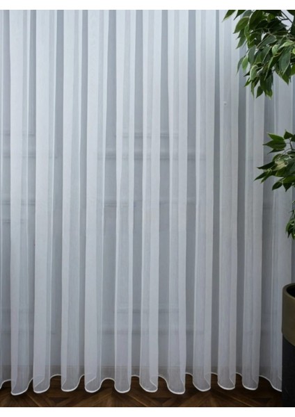 Premierhome Cosmos Naturel Ipek Bambu (Yüksek Kaliteli) Tül Perde 1/3 Sık Pile-Ekru fiyatları