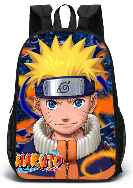 Ilk ve Ortaokul Öğrencileri Için Anime Naruto Çift Taraflı Okul Çantası (Yurt Dışından)