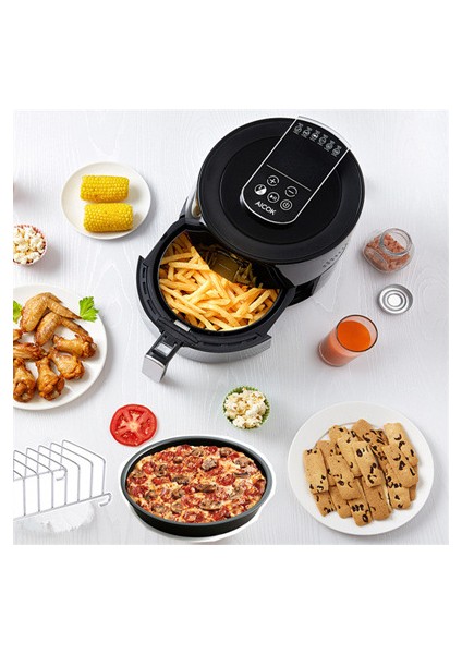 Yuvarlak Kek Sepeti 6 Inç 5 Parça Set Hava Fritöz Aksesuarları