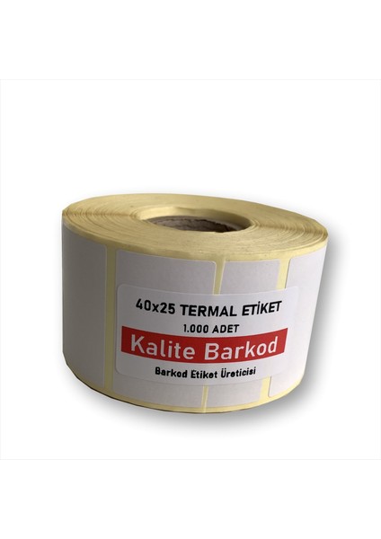 40X25 Termal Etiket| Rulo Barkod Etiketi