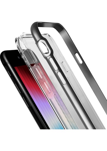 Buff iPhone Se 2022 Air Bumper Kılıf Space Gray