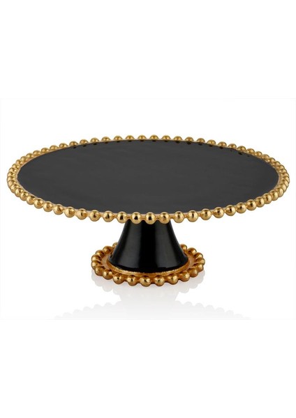 Beaded Sunum Stand Siyah 33X33X12 cm