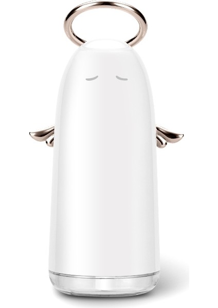 Tshm0 Mini Melek Renkli Gece Işıkları ile Nemlendirici Atomize Nemlendirici, Su Tankı Kapasitesi: 230ML (Altın)(Yurt Dışından)