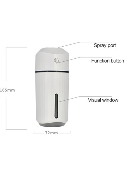 Büyük Kapasiteli 320ML LED Otomatik Nemlendirici Püskürtücü, USB Şarj Edilebilir Sürüm (Mavi)(Yurt Dışından) fiyatları