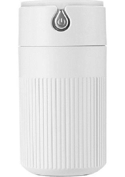 420ML Dilsiz Hava Nemlendirici USB Uçucu Yağ Difüzör Aromaterapi Nemlendirici LED Gece Lambası (Beyaz)(Yurt Dışından)