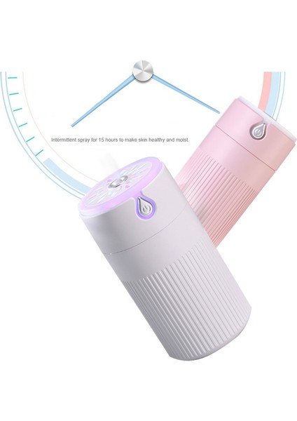 420ML Dilsiz Hava Nemlendirici USB Uçucu Yağ Difüzör Aromaterapi Nemlendirici LED Gece Lambası (Beyaz)(Yurt Dışından) fiyatları