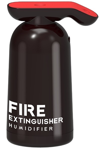 Yangın Söndürücü Şekli Araba Ofisi USB Atomizasyon Hidrasyon Nemlendirici (Siyah)(Yurt Dışından)