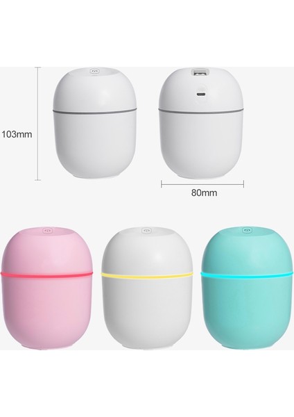 Dezenfeksiyon Nemlendirici USB Ev Sessiz Yatak Odası Büyük Kapasiteli Masaüstü Aroma Difüzör (Pembe)(Yurt Dışından)