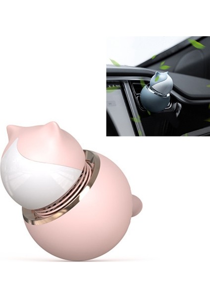 Sevimli Kedi Tarzı Araba Aromaterapi Araba Hava Çıkış Aromaterapi Kolye Hava Spreyi (Pembe)(Yurt Dışından)