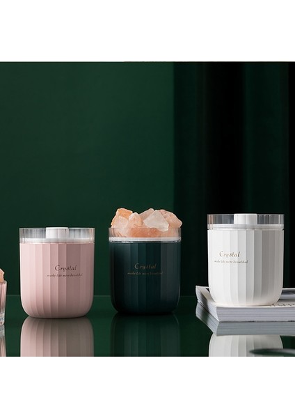 A07 Kristal Tuz Nemlendirici USB Şarj Ev Aromaterapi Nemlendirici (Yeşil)(Yurt Dışından) modelleri