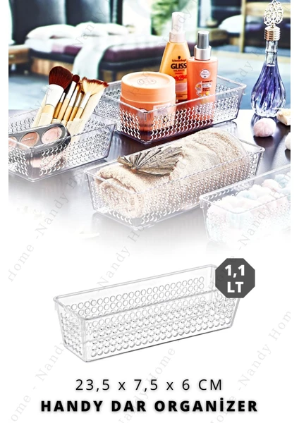 Nandy Home 1,1 Lt Handy Dar Buzdolabı & Dolap Içi Düzenleyici Organizer 23,5x7,5x6 cm