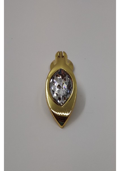store Taşlı Sarkaç Mutfak Dolap Çekmece Kapak Mobilya Kulbu Tekli Lüks Metal Kulp (Altın Renk)