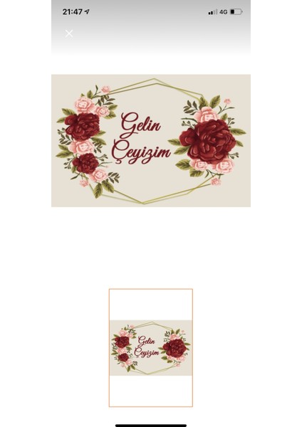 Çeyiz Koli Etiketi