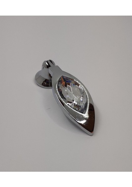 Taşlı Sarkaç Mutfak Dolap Çekmece Kapak Mobilya Kulbu Tekli Lüks Metal Kulp (Krom Renk) fiyatları