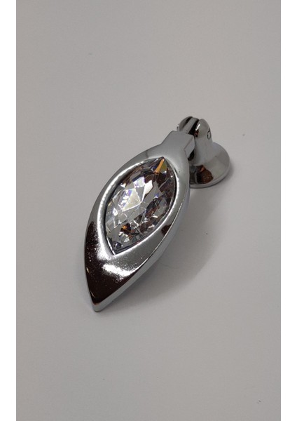 Taşlı Sarkaç Mutfak Dolap Çekmece Kapak Mobilya Kulbu Tekli Lüks Metal Kulp (Krom Renk) modelleri