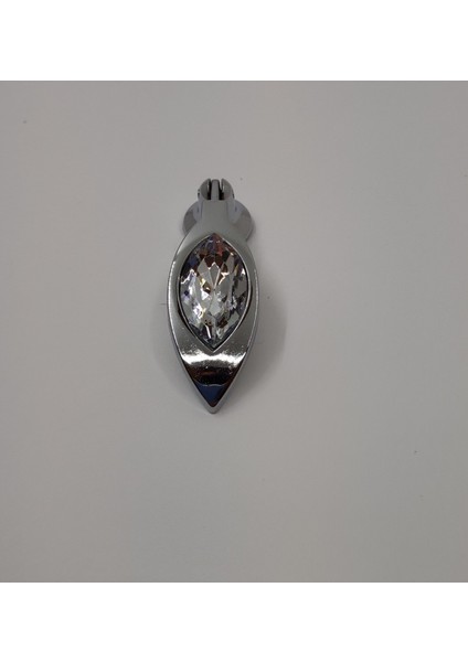 Taşlı Sarkaç Mutfak Dolap Çekmece Kapak Mobilya Kulbu Tekli Lüks Metal Kulp (Krom Renk) fırsatları