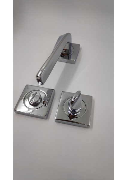 Marmaris Kapı Kolu Rozetli (Wc Için) 1 Takım Bronz Renk