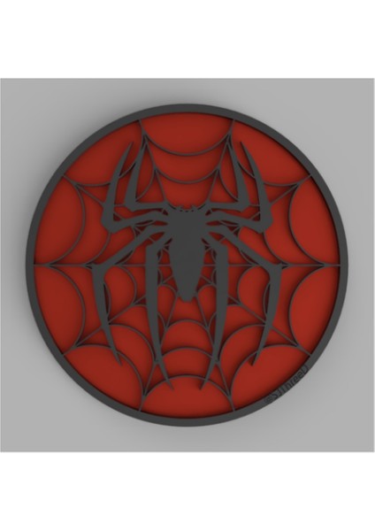 İşbilen Teknoloji Spider-Man Bardak Altlığı, Masa Süsü 2'li Set