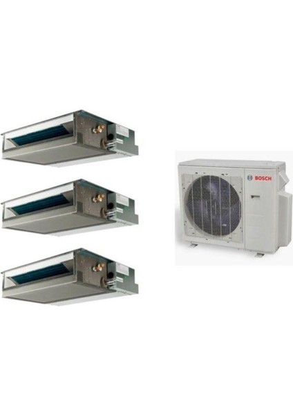 A++ 36000 BTU 1 Dış + 3 İç Ünite 12000 + 12000 + 18000 BTU Multi Inverter Klima