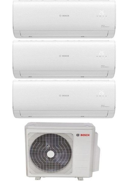28000 BTU 1 Dış + 3 İç Ünite 9000 + 12000 + 12000 BTU Multi Inverter Klima