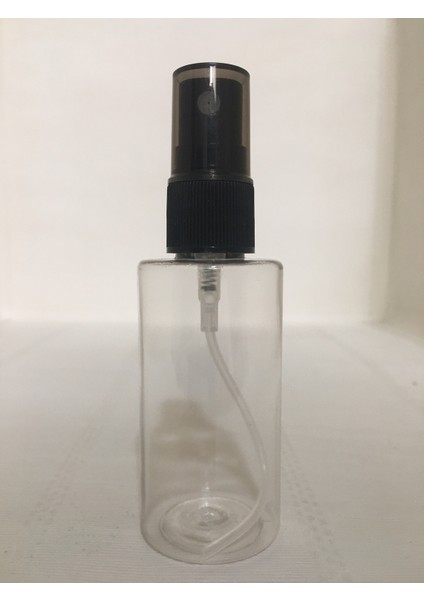 50 Ml Siyah Sprey Başlıklı Om62 Dezenfektan-Kolonya-Parfüm Boş Şişesi Sert Plastikişesi