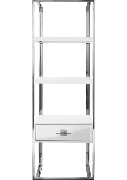 Rihanna Paslanmaz Metal Çalışma Masası ve 2 Adet Kitaplık fırsatları