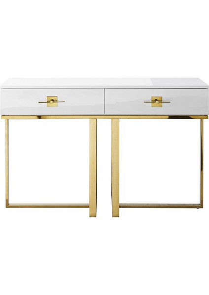 Rihanna Gold Metal Beyaz Dresuar