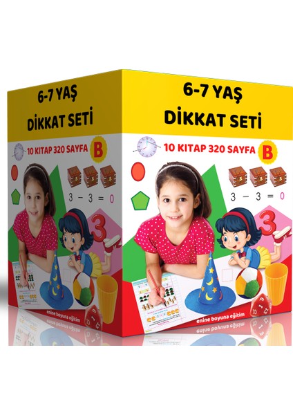 Okul Öncesi 6-7 Yaş Dikkat Seti (Ciltli)