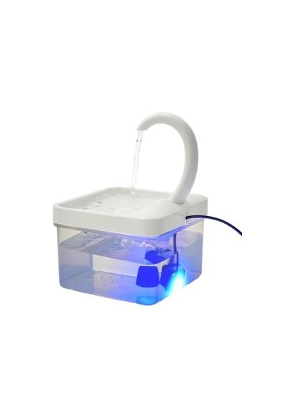 Swan Boyun Pet Su Dağıtıcısı Otomatik Sirkülasyon Kedi Içme Çeşmesi LED Işık, Su Eksikliği Yaparken Otomatik Olarak Kapanır | Kedi Besleme ve sulama Malzemeleri (Yurt Dışından) fırsatları